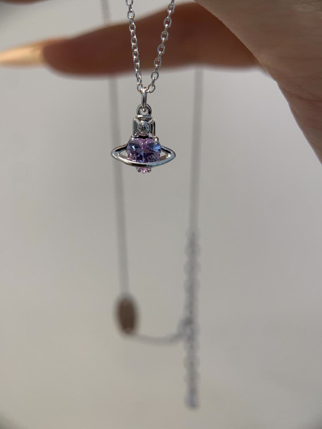 Vivienne Westwood Silver UFO Pendant Necklace